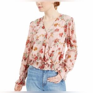 🌸Ultra Flirt Floral Blouse — NWT | Size L